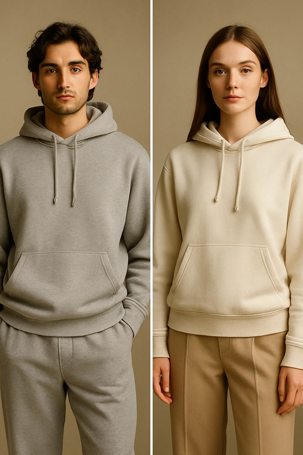 استایل مونوکروم زن و مرد