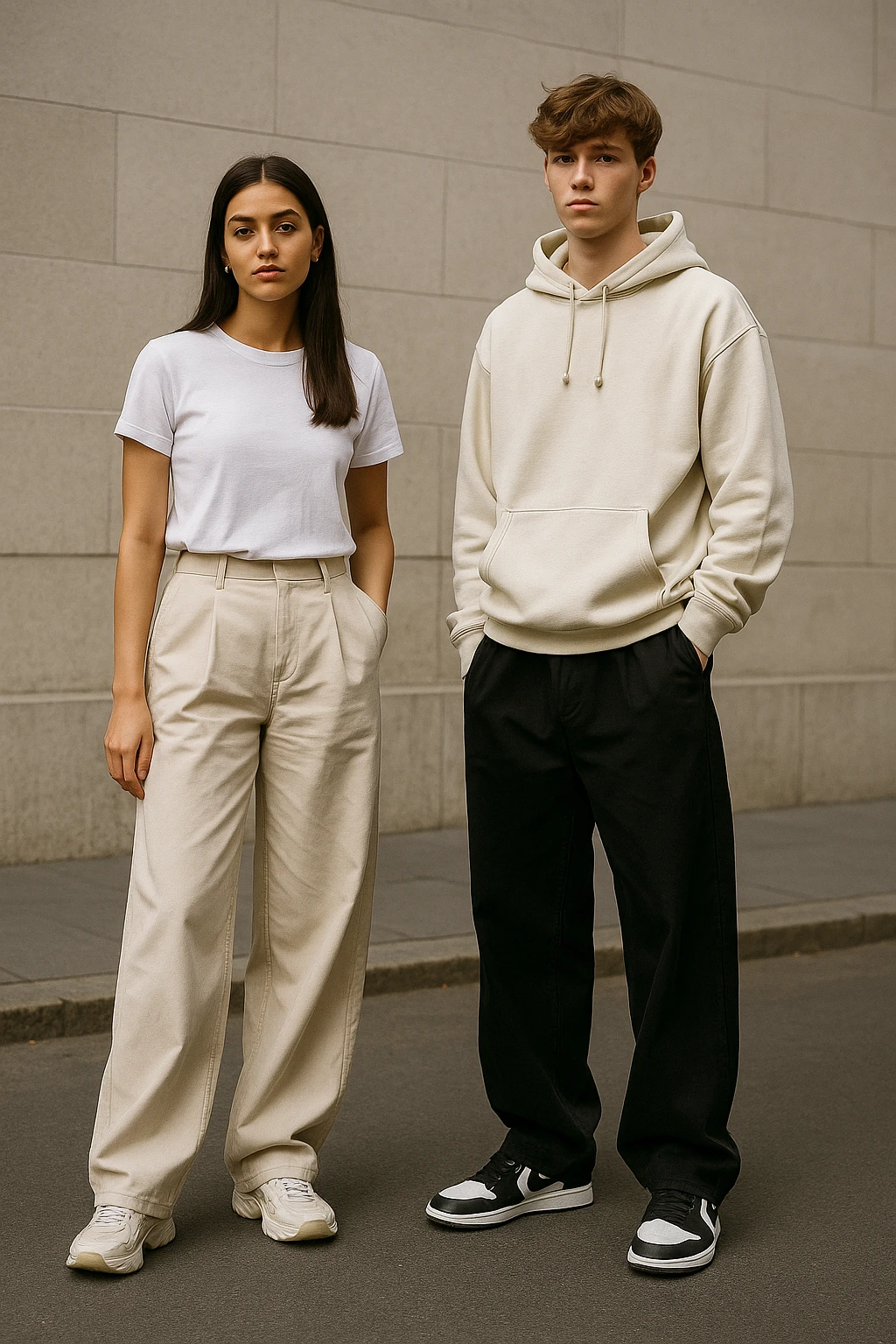 استیال شلوار بگ دختر و پسر