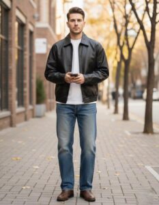 کت چرم مردانه