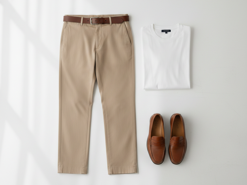 شلوار کتان راسته مردانه