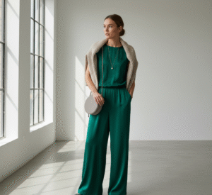 مکمل رنگ سبز یشمی در لباس