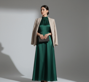 مکمل رنگ سبز یشمی در لباس