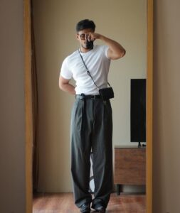 شلوار کتان راسته مردانه