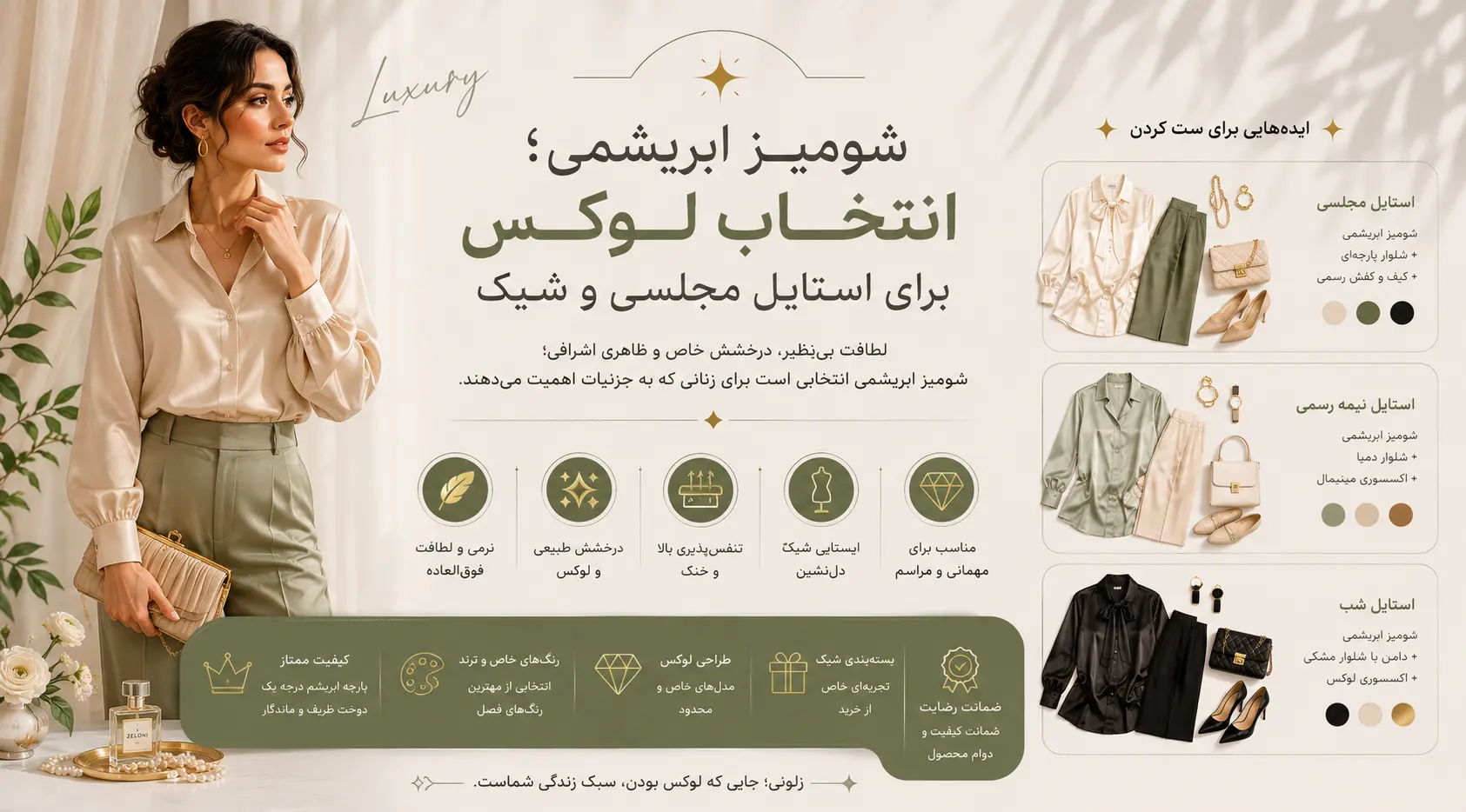 شومیز ابریشمی