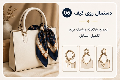 دستمال روی کیف