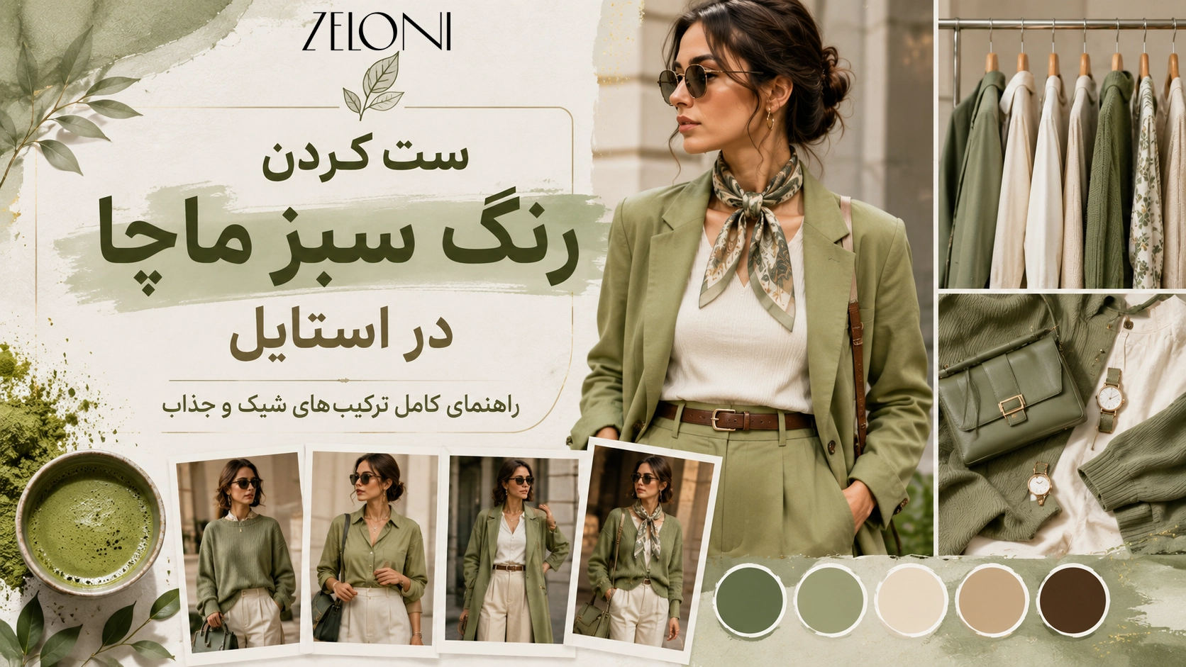 مقاله ست کردن رنگ سبز ماچا در یک نگاه