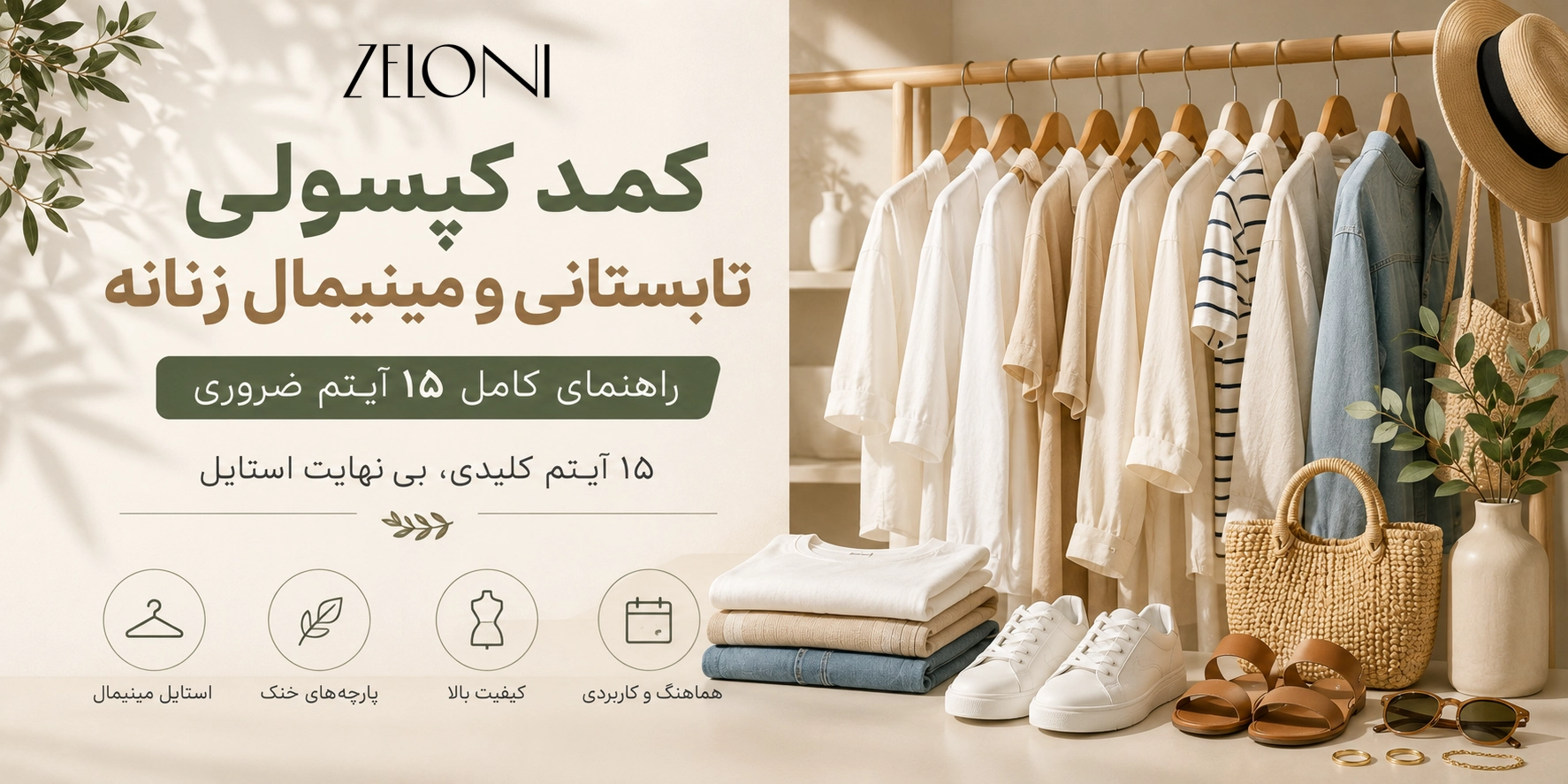 کمد کپسولی تابستانی در یک نگاه