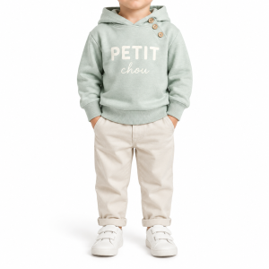 هودی سبز بچه‌گانه مدل PETIT